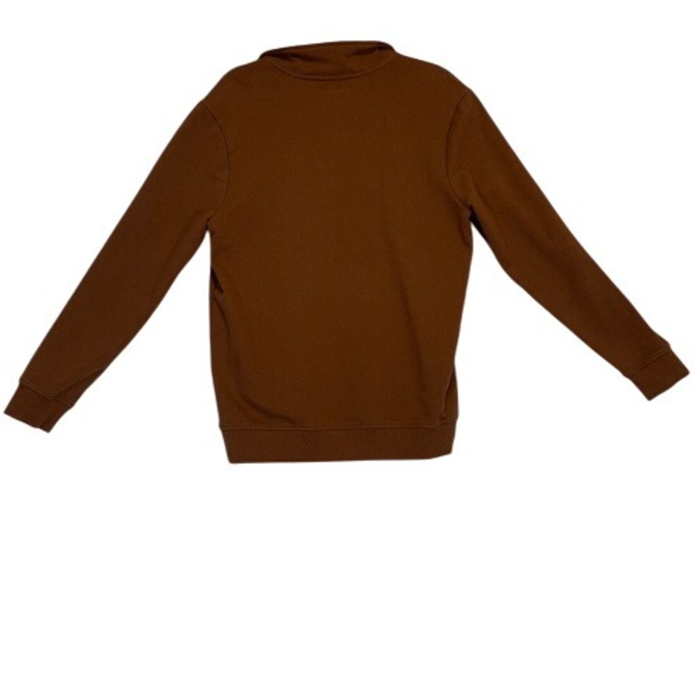 Goodfellow & Co Brown Collared Sweatshirt Recycled Cotton Blend Size M - Picture 5 of 9
